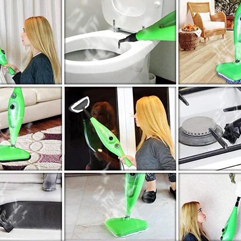 X5 H2O Steam Mop - المساحة البخارية 5 فى 1 - مكواة الستائر والملابس و مزيلة لبقع المفروشات