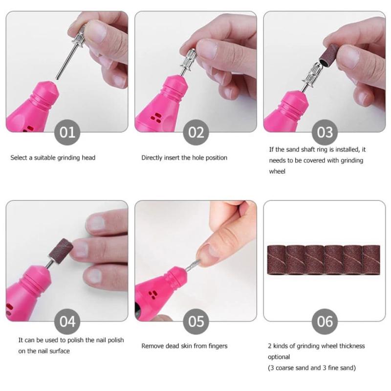 أدوات العناية بالأظافر Professional Portable Electric Nail Kit