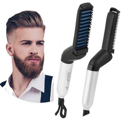 المشط الحراري للرجال لتصفيف الشعر واللحية - Enzo Beard & Hair Straightener (Black)