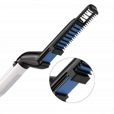 المشط الحراري للرجال لتصفيف الشعر واللحية - Enzo Beard & Hair Straightener (Black)