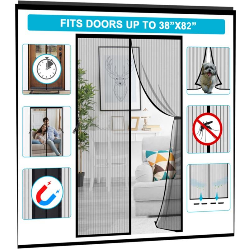 الستارة المغناطيسية للباب المانعة للأتربة والحشرات