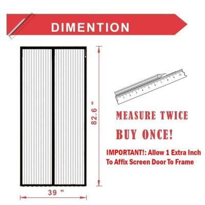 الستارة المغناطيسية للباب المانعة للأتربة والحشرات