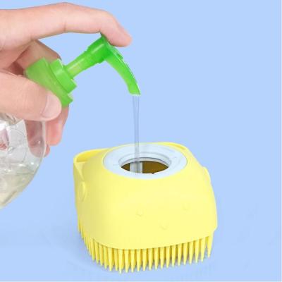 فرشاة استحمام سيليكون مع موزع صابون 2×1 Shower Brush With A Soap Dispenser