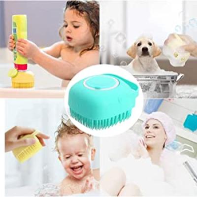 فرشاة استحمام سيليكون مع موزع صابون 2×1 Shower Brush With A Soap Dispenser