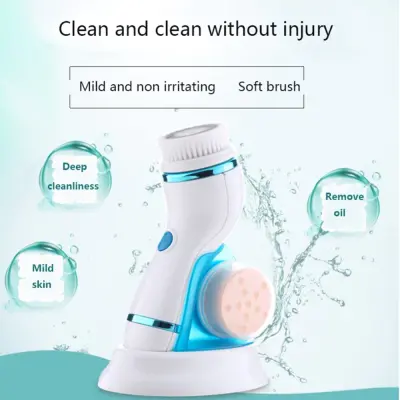 فرشاة تنظيف الوجه الكهربائية والمساج 4 في1 Facial Cleaning Brush