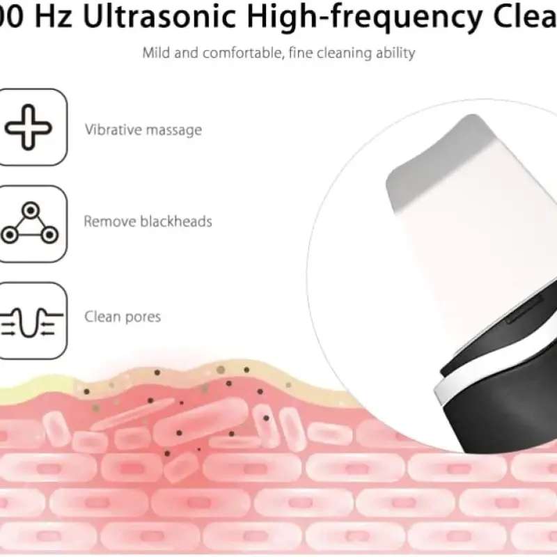 جهاز الالتراسونيك لتنظيف البشرة بعمق - Ultrasonic Skin Scrubber