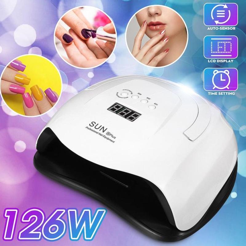 جهاز تجفيف طلاء الاظافر sun Professional Uv Led Timer Nail Dryer - 126 W