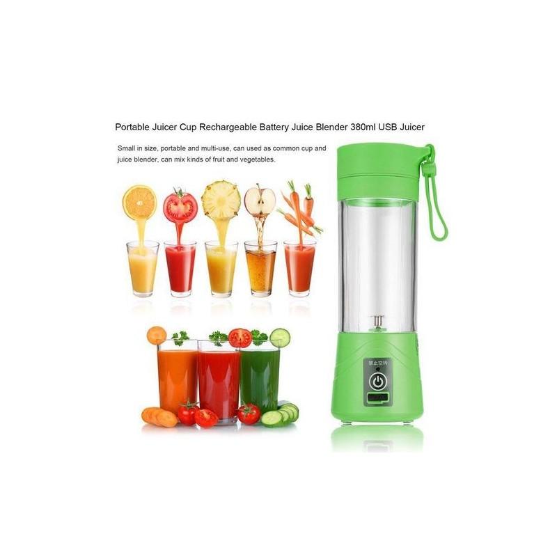 خلاط عصير محمول ببطارية قابلة للشحن - 380 مل Portable And Rechargeable Battery Juice Blender