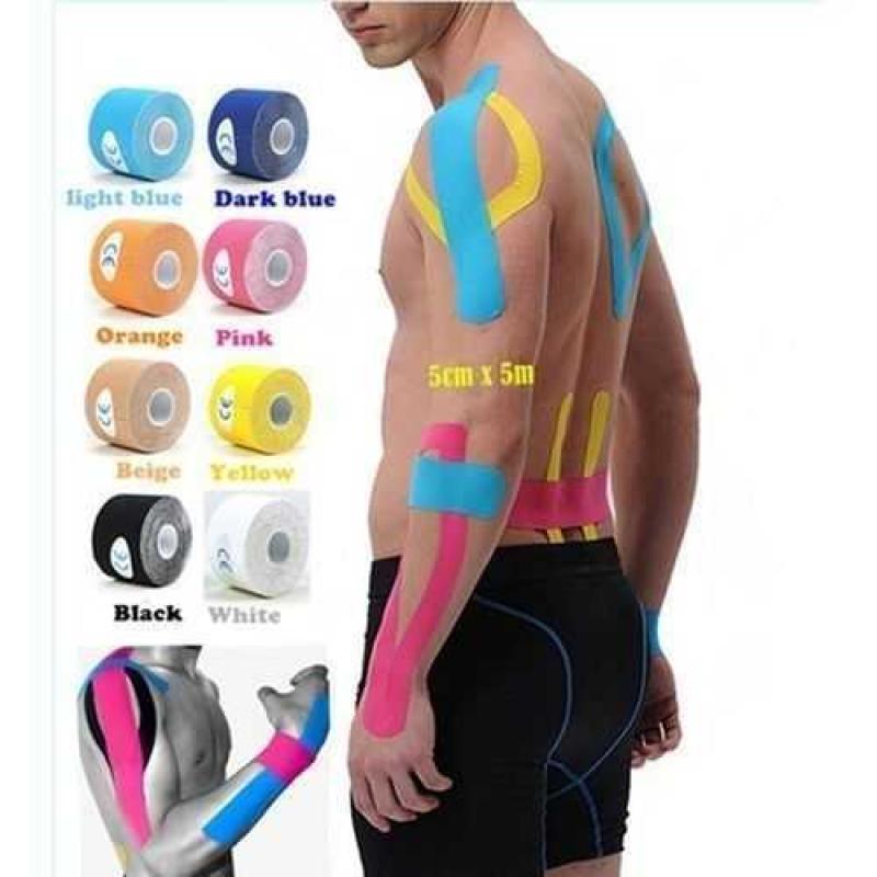 Kinesiology Sporting Tape شريط لتسهيل عملية الشفاء الطبيعية في الجسم بتوفير الدعم للعضلات والمفاصل، والحد من الألم والالتهاب