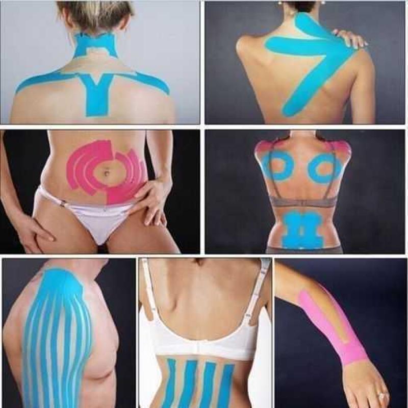 Kinesiology Sporting Tape شريط لتسهيل عملية الشفاء الطبيعية في الجسم بتوفير الدعم للعضلات والمفاصل، والحد من الألم والالتهاب