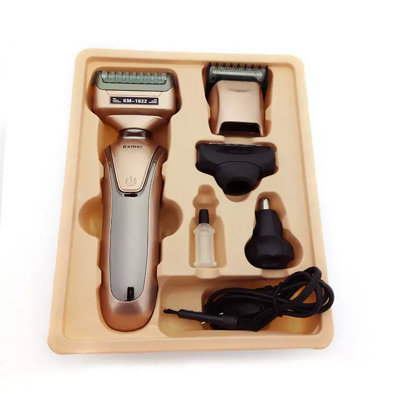 ماكينة حلاقة كيمي 1622 - Kemei KM-1622 4 In 1 Hair Clipper Shaver Rose Gold