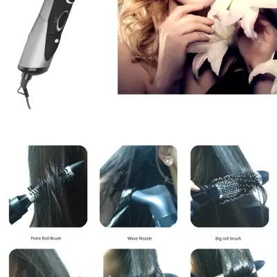 مجفف ومصفف الشعر Dsp 7in1 Hair Curler Dryer & Style