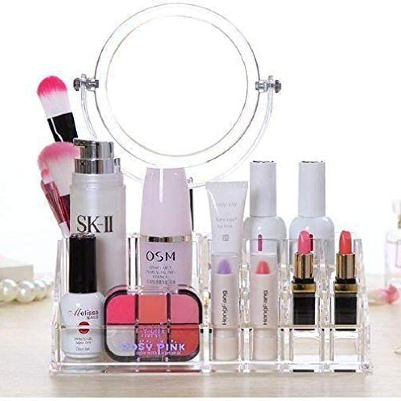 منظم مكياج بمرايا 4 درج - Mirrored makeup organizer