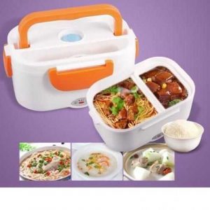 Portable Double Layer Electric Heating Lunch Box - 1Pcs