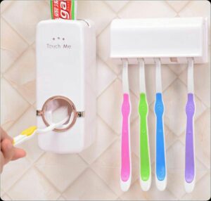 طرق استخدام حامل فرش الاسنان ومنظم المعجون الاوتوماتيكي