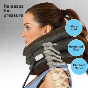 Air Cushion With Neck Control - Brown