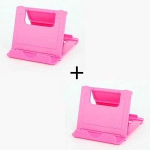 Lazy Desktop Phone Tablet Card Holder - Pink - 2pes
