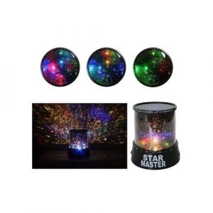Night Light Projector With LED Lamp - Black