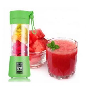 Portable And Rechargeable Battery Juice Blender - 380ml - Green