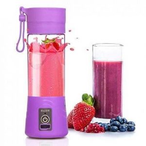 Portable And Rechargeable Battery Juice Blender - 380ml - purple
