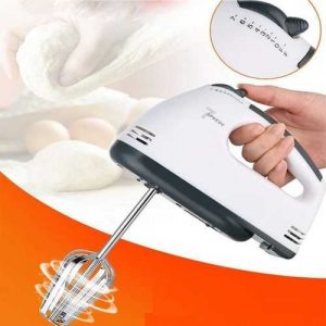 Portable Hand Mixer Machine With 7 Speed + 4 Pcs Stainless Blender