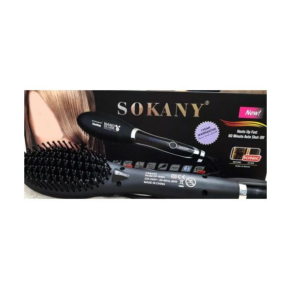Sokany فرشاة الشعر الكهربائية درجة حرارة 750 - اسود