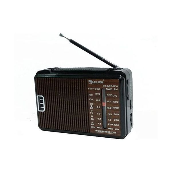 Golon راديو كلاسيكي صغير يعمل بالكهرباء 608 -بني
