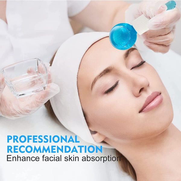 Ice Roller Facial Roller Cold Skin Massagers Crystal Glass Ball For Redness Soothing Face Wrinkle Remover