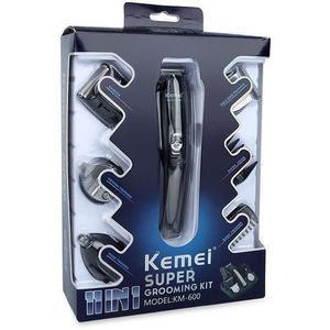 Kemei Km-600 - ماكينة حلاقة الشعر المتكاملة القابلة لإعادة الشحن