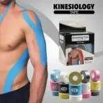 Kinerase Kenzo Tape For Arthritis Kinesiology Sporting Tape شريط لتسهيل عملية الشفاء الطبيعية في الجسم بتوفير الدعم للعضلات والمفاصل، والحد من الألم والالتهاب