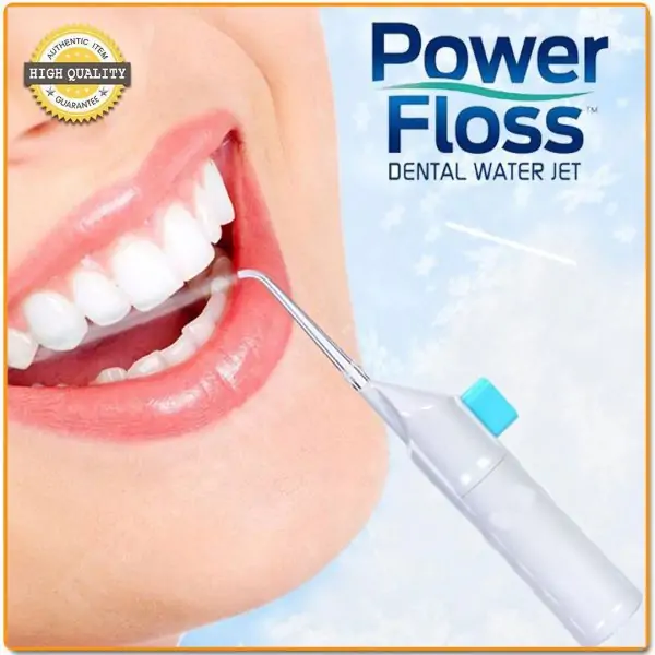 جهاز تنظيف الأسنان بالماء باور فلوس Portable Power Dental Floss Cleaner