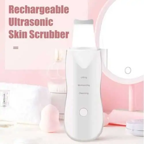 Facial Deep Cleaning Ultrasonic Scrubber - White