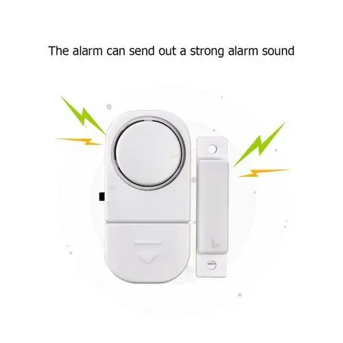 Smart Magnetic Door Wireless Alarm - White