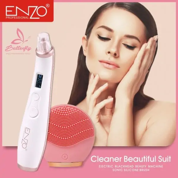 2 في 1 جهاز إزالة الرؤوس السوداء وشفط ونزع الدهون من البشرة والوجه Enzo Blackhead Removal Machine En-215